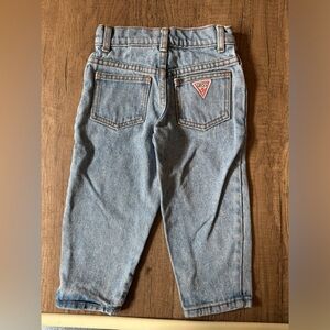 Vintage 80s 90s Baby GUESS Jeans Denim Toddler Boy Light Wash Size 2T